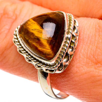 Tiger Eye Rings handcrafted by Ana Silver Co - RING86455