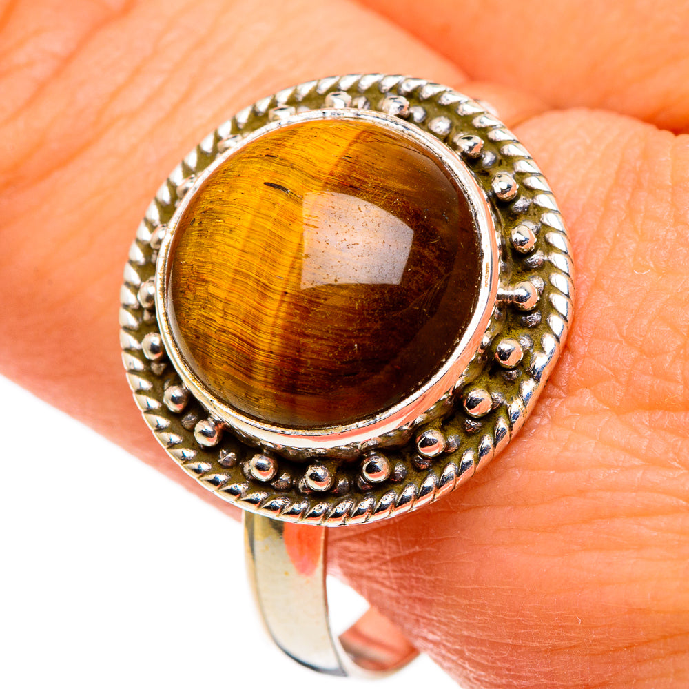 Tiger Eye Rings handcrafted by Ana Silver Co - RING86456