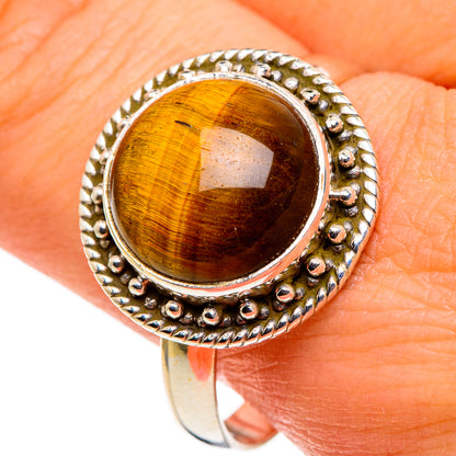 Tiger Eye Rings handcrafted by Ana Silver Co - RING86456
