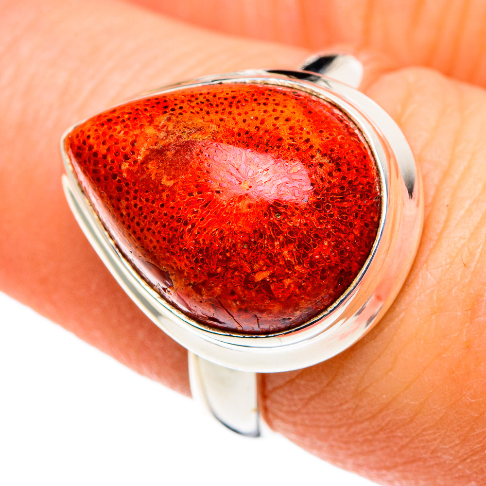 Sponge Coral Rings handcrafted by Ana Silver Co - RING86459