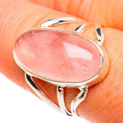 Rose Quartz Rings handcrafted by Ana Silver Co - RING86467