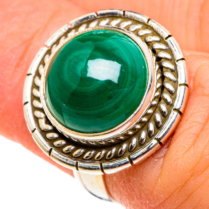 Malachite Rings handcrafted by Ana Silver Co - RING86487
