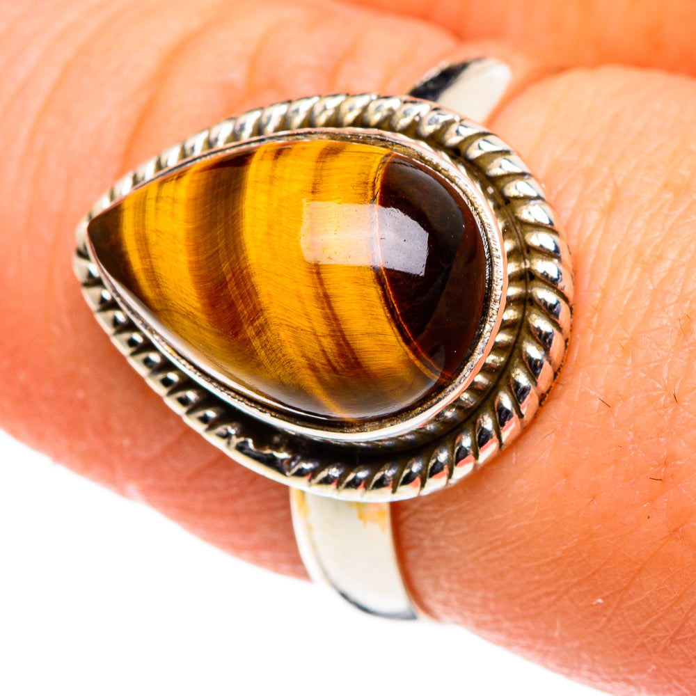 Tiger Eye Rings handcrafted by Ana Silver Co - RING86488