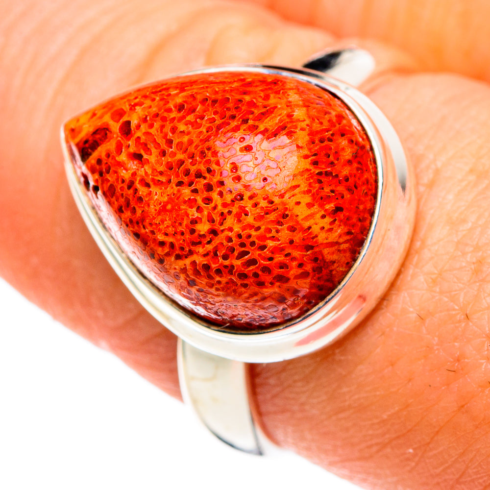 Sponge Coral Rings handcrafted by Ana Silver Co - RING86494
