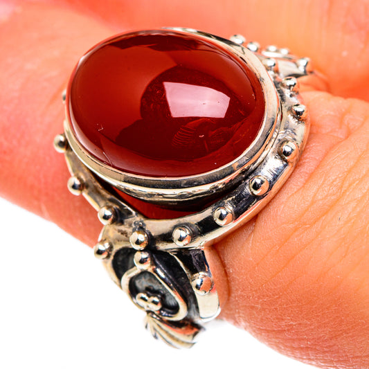 Red Onyx Rings handcrafted by Ana Silver Co - RING86495