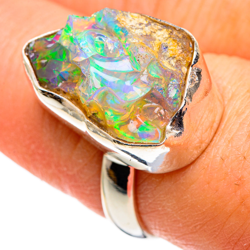 Ethiopian Opal Rings handcrafted by Ana Silver Co - RING86510