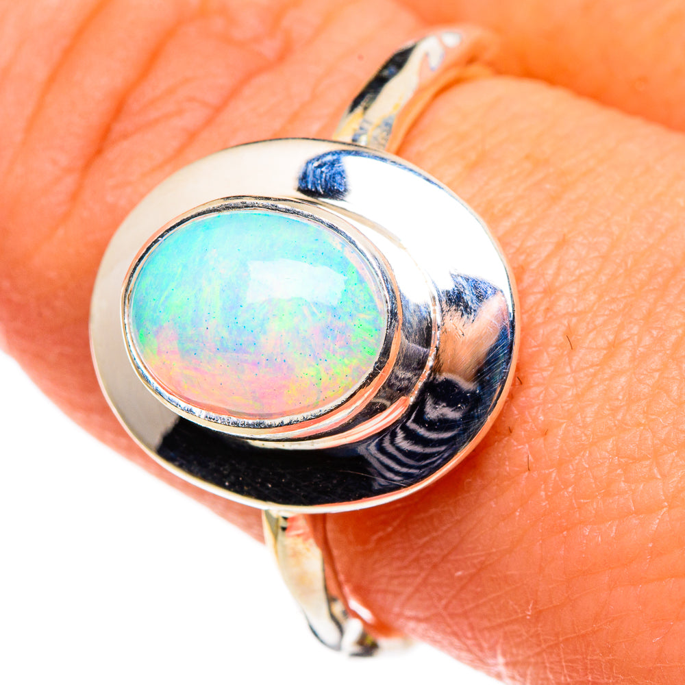 Ethiopian Opal Rings handcrafted by Ana Silver Co - RING86511