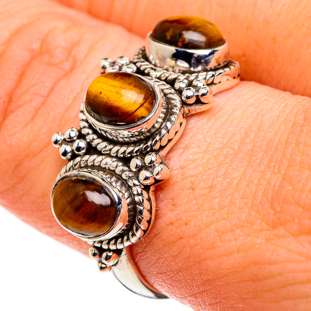 Tiger Eye Rings handcrafted by Ana Silver Co - RING86524