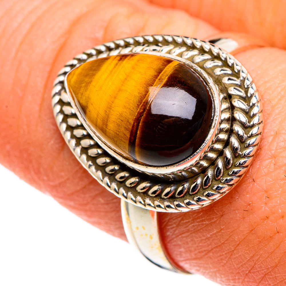 Tiger Eye Rings handcrafted by Ana Silver Co - RING86525