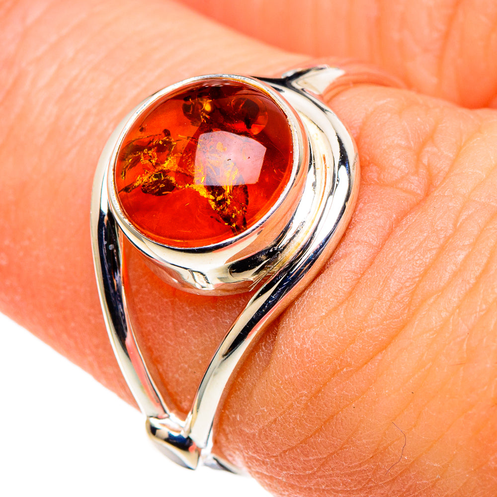 Baltic Amber Rings handcrafted by Ana Silver Co - RING86531