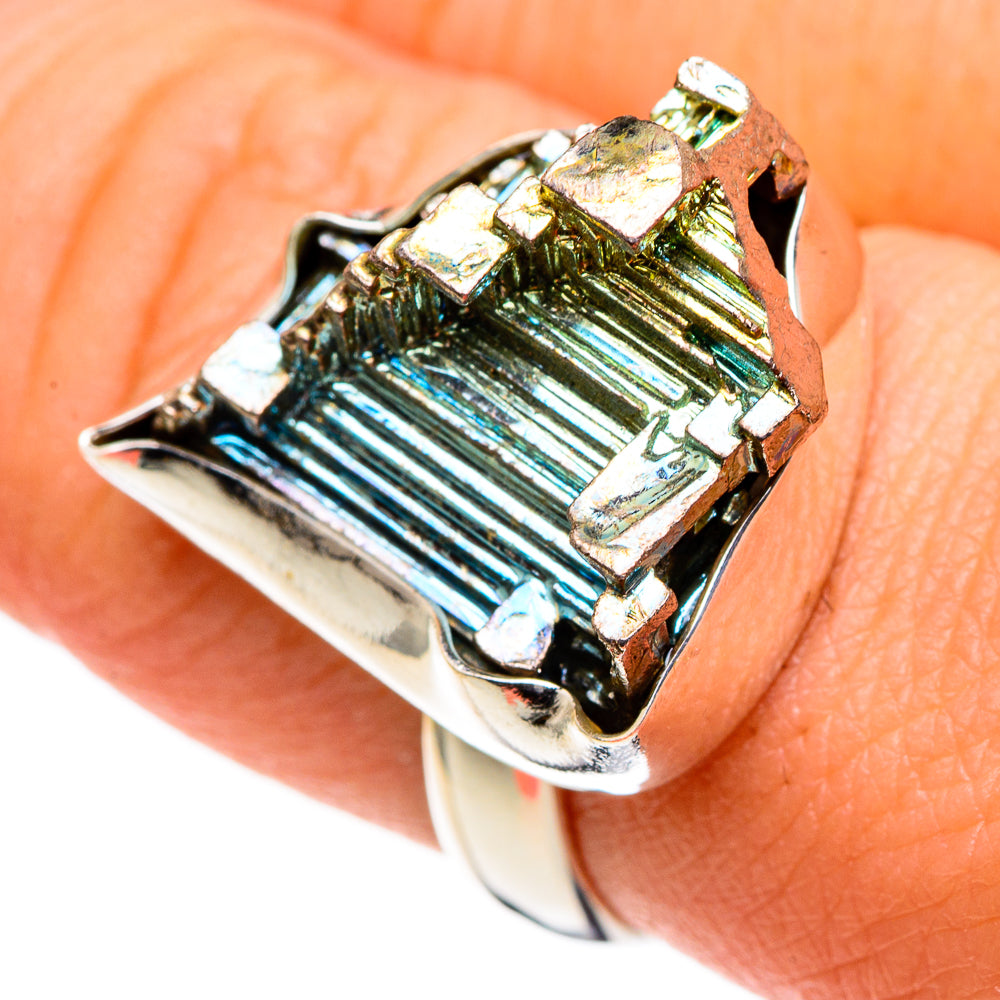 Bismuth Crystal Rings handcrafted by Ana Silver Co - RING86542