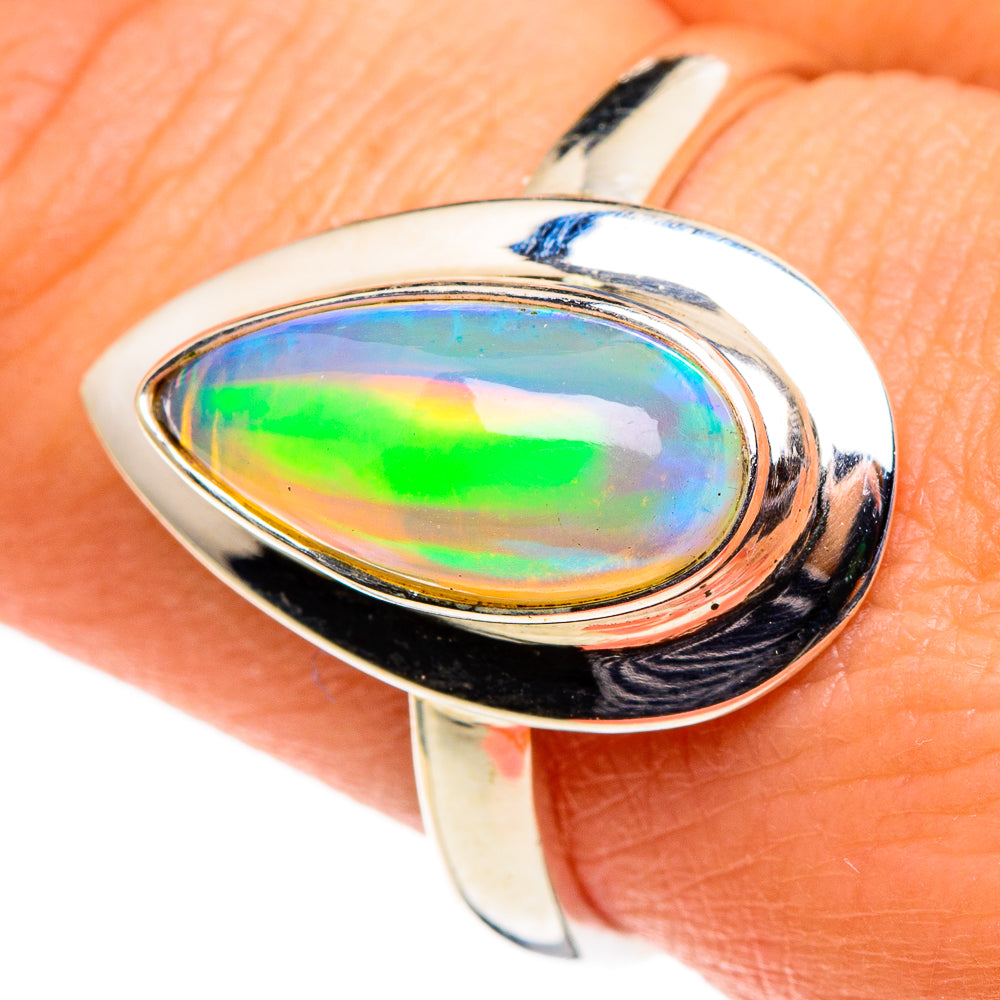 Ethiopian Opal Rings handcrafted by Ana Silver Co - RING86544