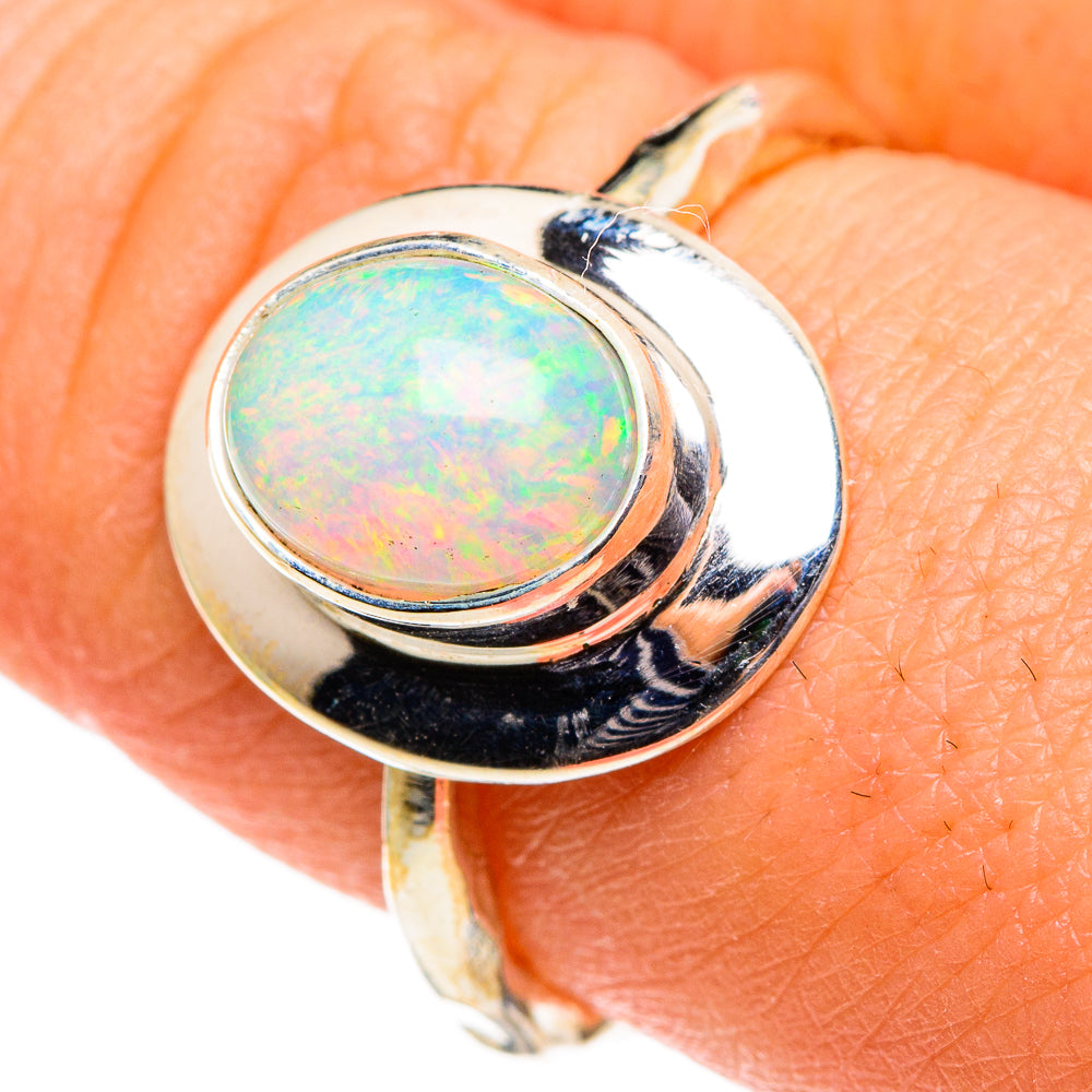 Ethiopian Opal Rings handcrafted by Ana Silver Co - RING86545