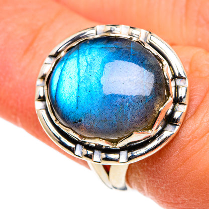 Labradorite Rings handcrafted by Ana Silver Co - RING86549