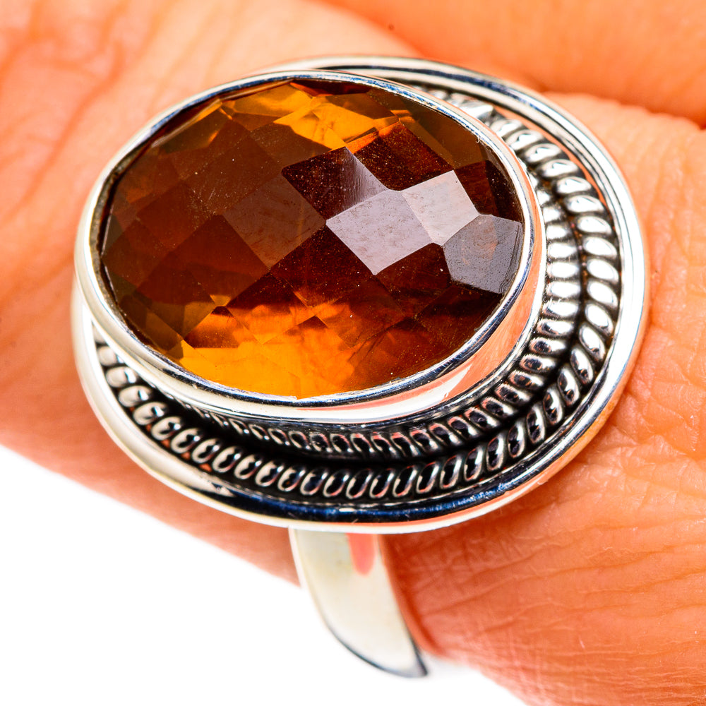 Mandarin Citrine Rings handcrafted by Ana Silver Co - RING86554
