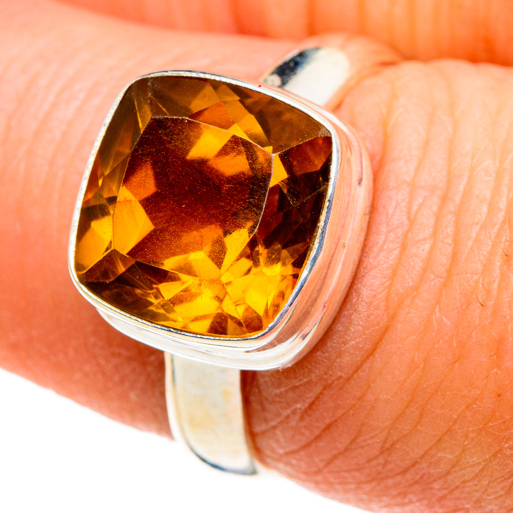 Mandarin Citrine Rings handcrafted by Ana Silver Co - RING86558