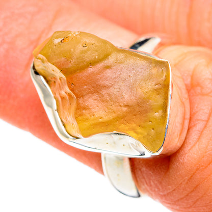 Libyan Desert Glass Rings handcrafted by Ana Silver Co - RING86559