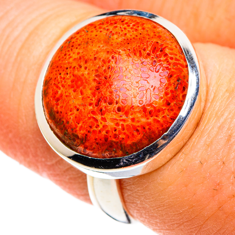 Sponge Coral Rings handcrafted by Ana Silver Co - RING86560