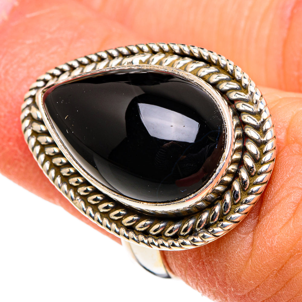 Black Onyx Rings handcrafted by Ana Silver Co - RING86567