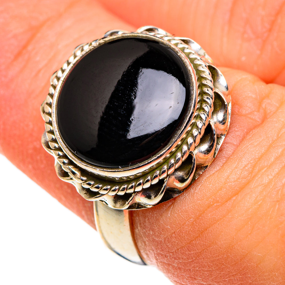 Black Onyx Rings handcrafted by Ana Silver Co - RING86568