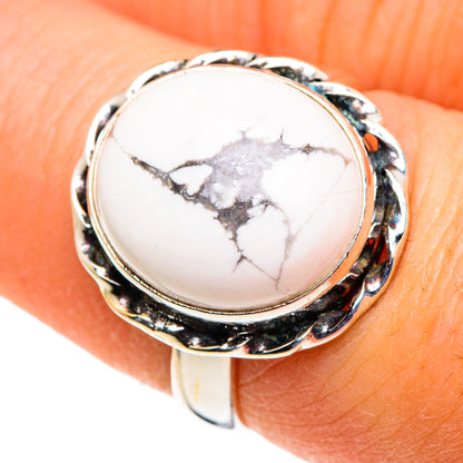 Howlite Rings handcrafted by Ana Silver Co - RING86570