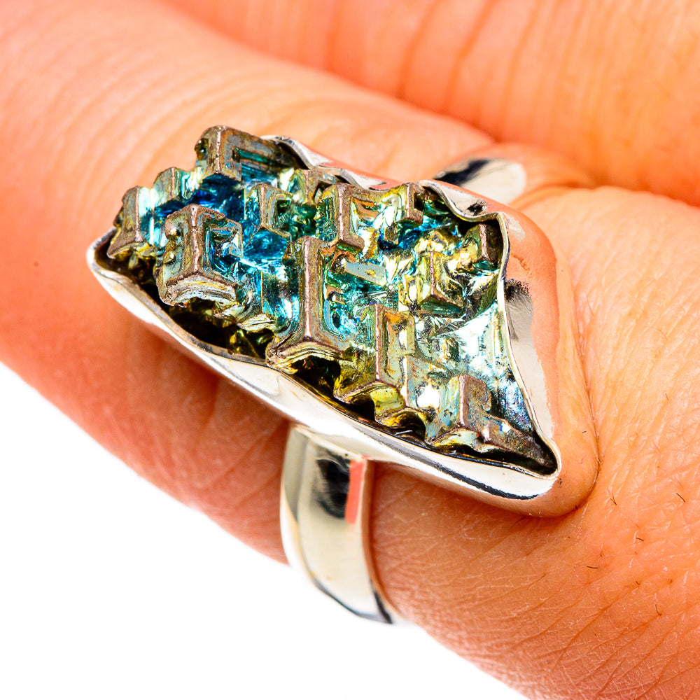 Bismuth Crystal Rings handcrafted by Ana Silver Co - RING86573