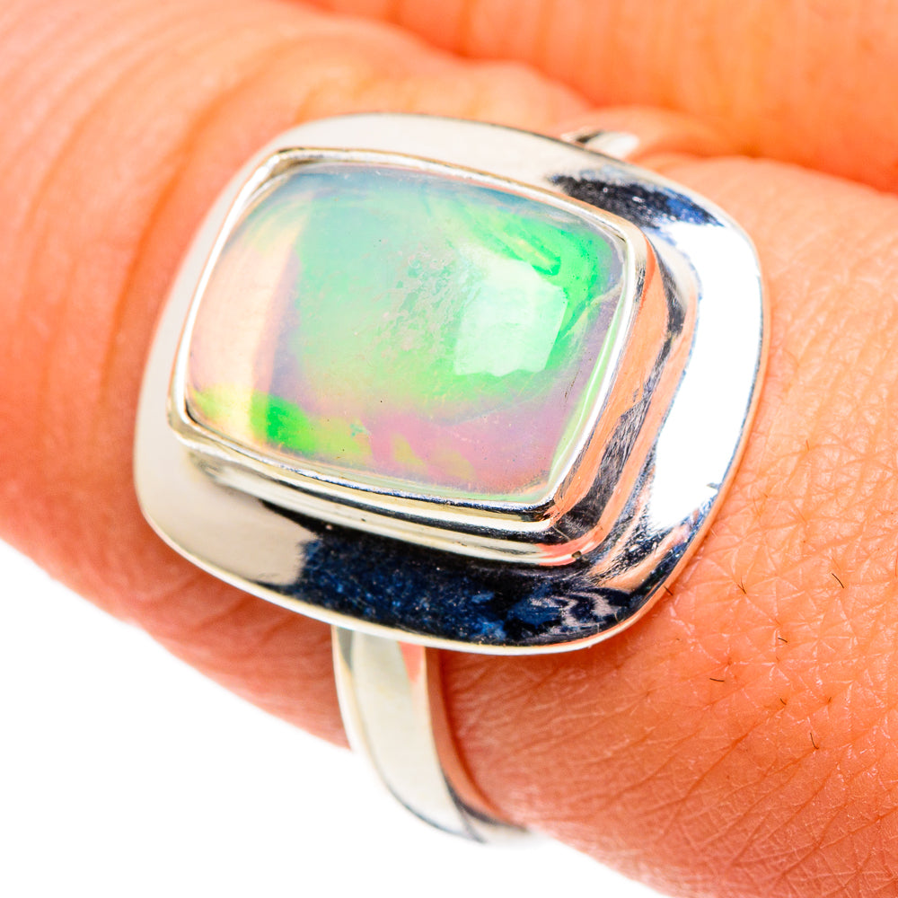Ethiopian Opal Rings handcrafted by Ana Silver Co - RING86575
