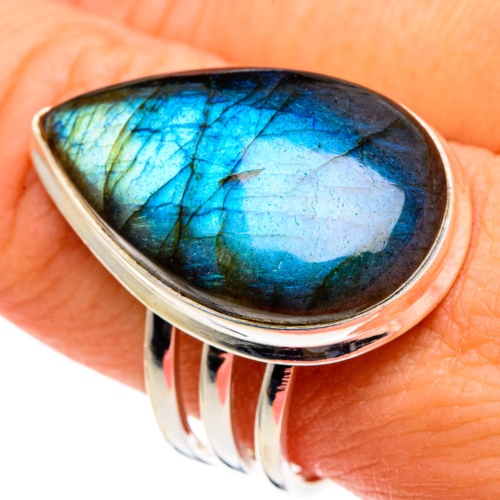Labradorite Rings handcrafted by Ana Silver Co - RING86588