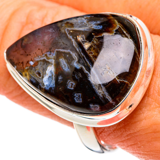 Turkish Tube Agate Rings handcrafted by Ana Silver Co - RING86594