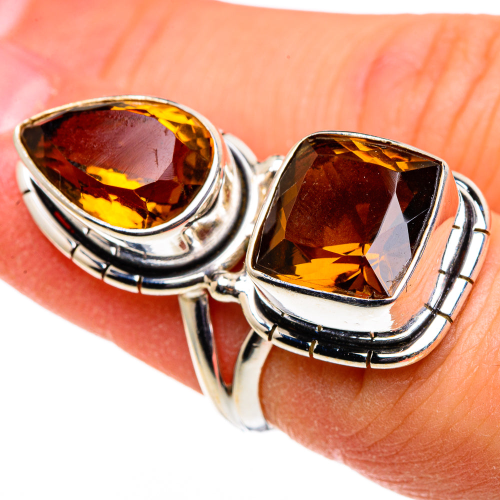 Mandarin Citrine Rings handcrafted by Ana Silver Co - RING86596