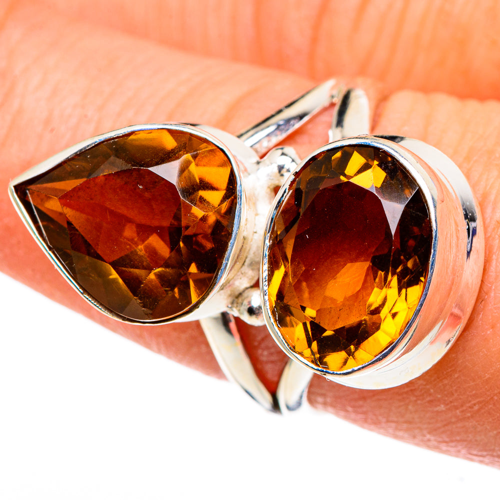 Mandarin Citrine Rings handcrafted by Ana Silver Co - RING86598