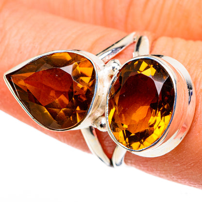 Mandarin Citrine Rings handcrafted by Ana Silver Co - RING86598