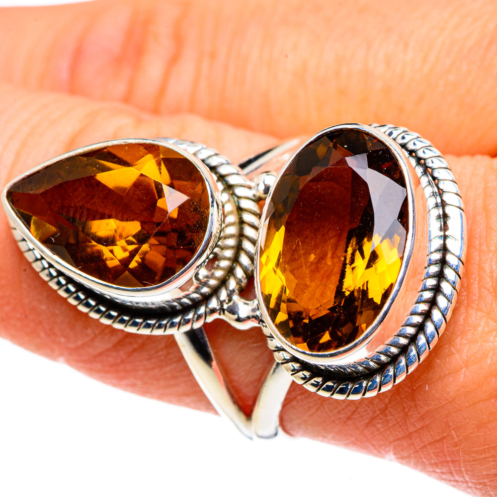 Mandarin Citrine Rings handcrafted by Ana Silver Co - RING86600
