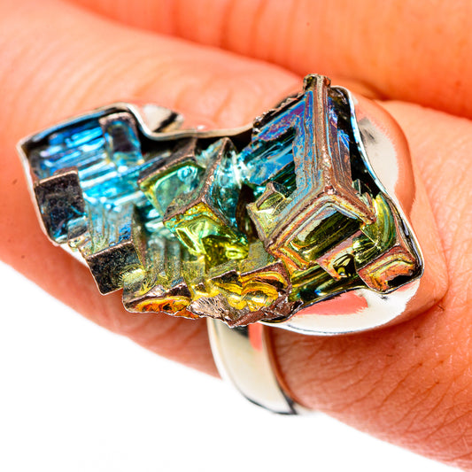 Bismuth Crystal Rings handcrafted by Ana Silver Co - RING86613