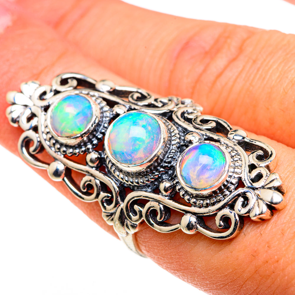 Ethiopian Opal Rings handcrafted by Ana Silver Co - RING86616