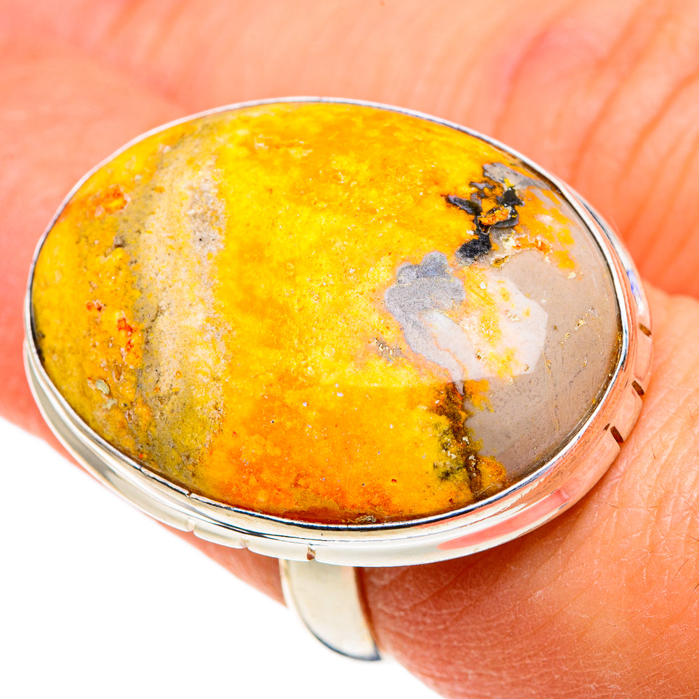 Bumble Bee Jasper Rings handcrafted by Ana Silver Co - RING86617