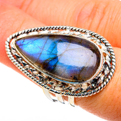 Labradorite Rings handcrafted by Ana Silver Co - RING86624