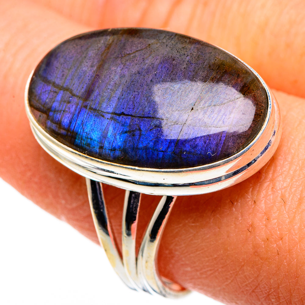 Labradorite Rings handcrafted by Ana Silver Co - RING86625