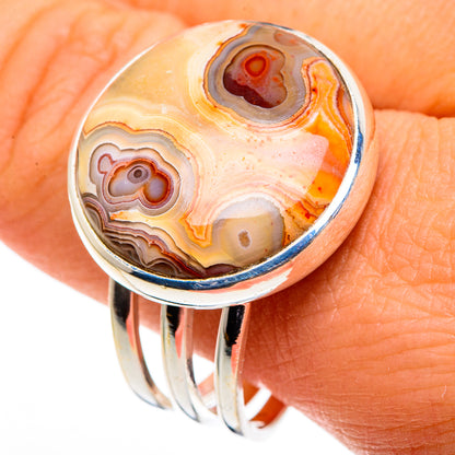 Crazy Lace Agate Rings handcrafted by Ana Silver Co - RING86633