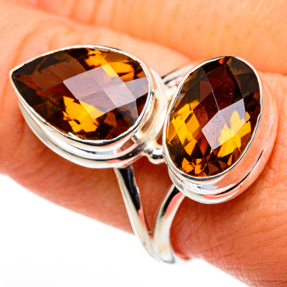 Mandarin Citrine Rings handcrafted by Ana Silver Co - RING86638