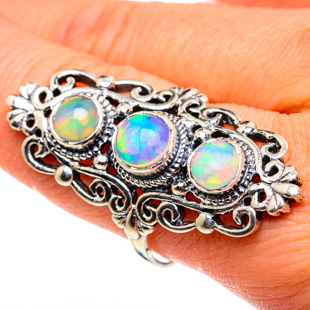 Ethiopian Opal Rings handcrafted by Ana Silver Co - RING86650