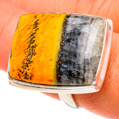Bumble Bee Jasper Rings handcrafted by Ana Silver Co - RING86653