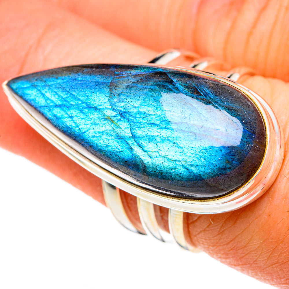 Labradorite Rings handcrafted by Ana Silver Co - RING86656