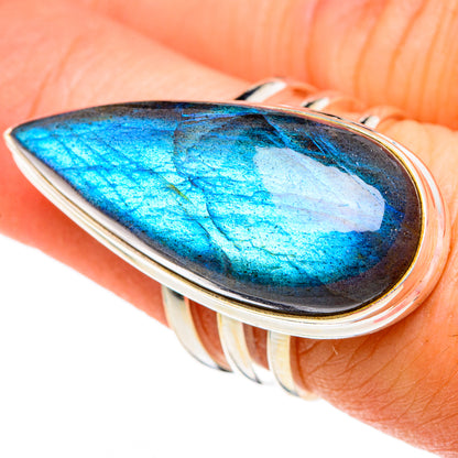 Labradorite Rings handcrafted by Ana Silver Co - RING86656