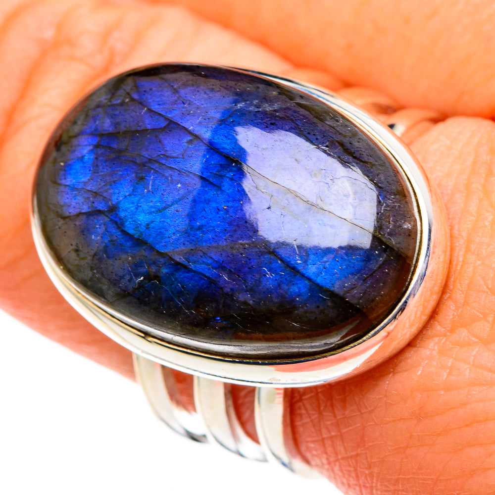 Labradorite Rings handcrafted by Ana Silver Co - RING86659