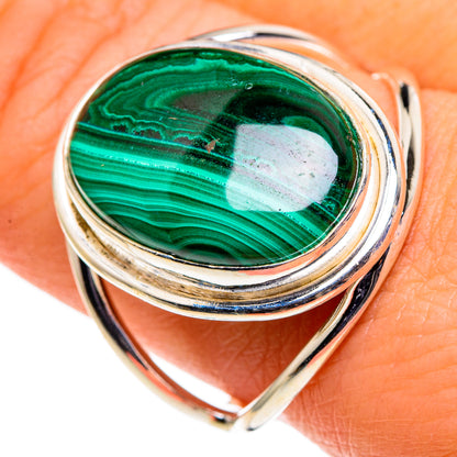 Malachite Rings handcrafted by Ana Silver Co - RING86664
