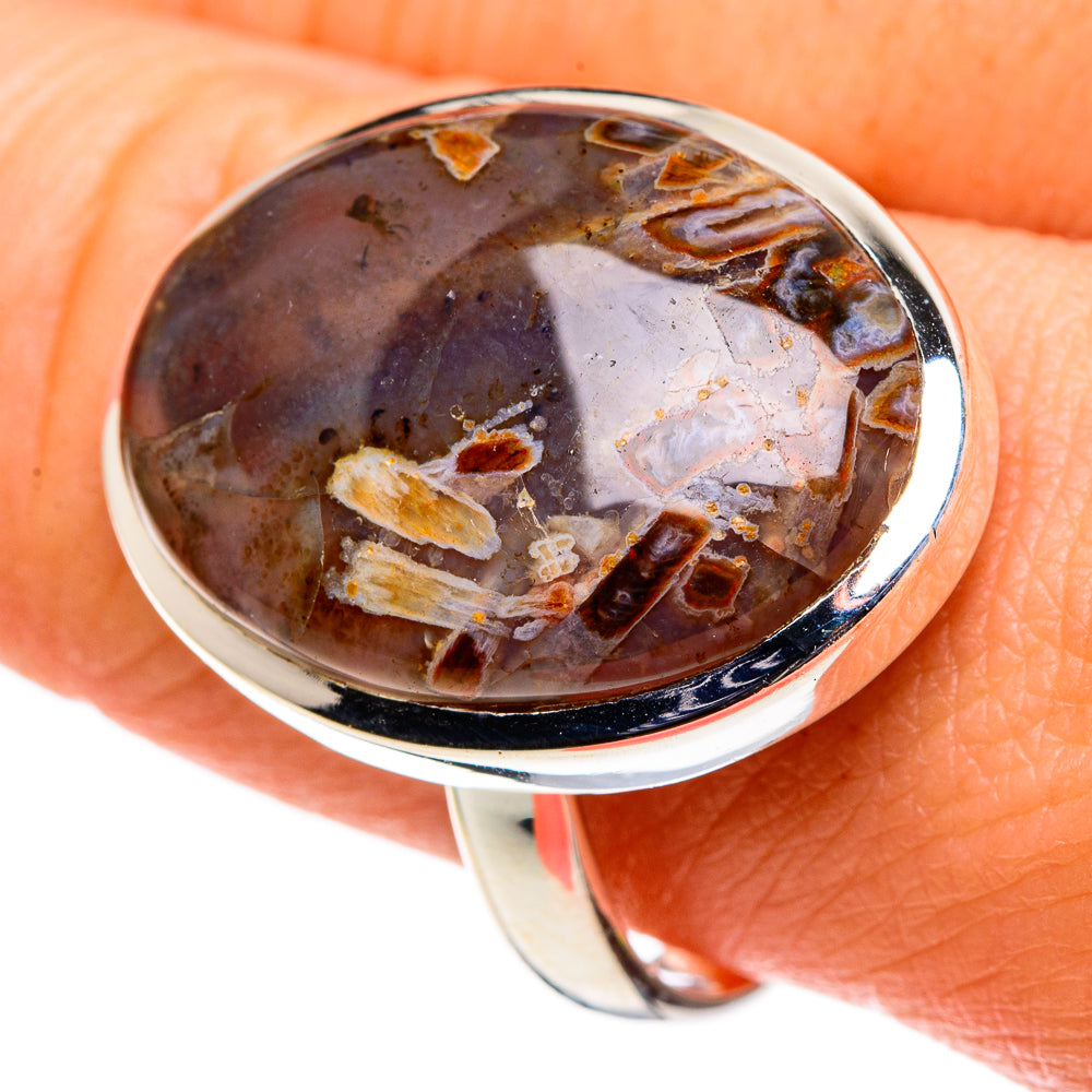 Turkish Tube Agate Rings handcrafted by Ana Silver Co - RING86666