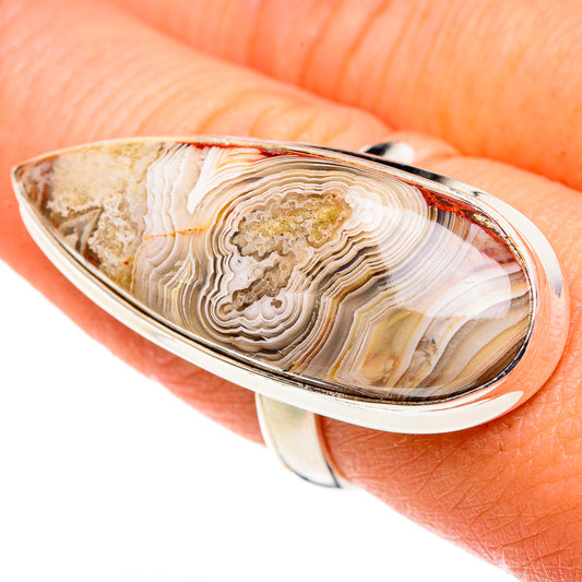 Laguna Lace Agate Rings handcrafted by Ana Silver Co - RING86674