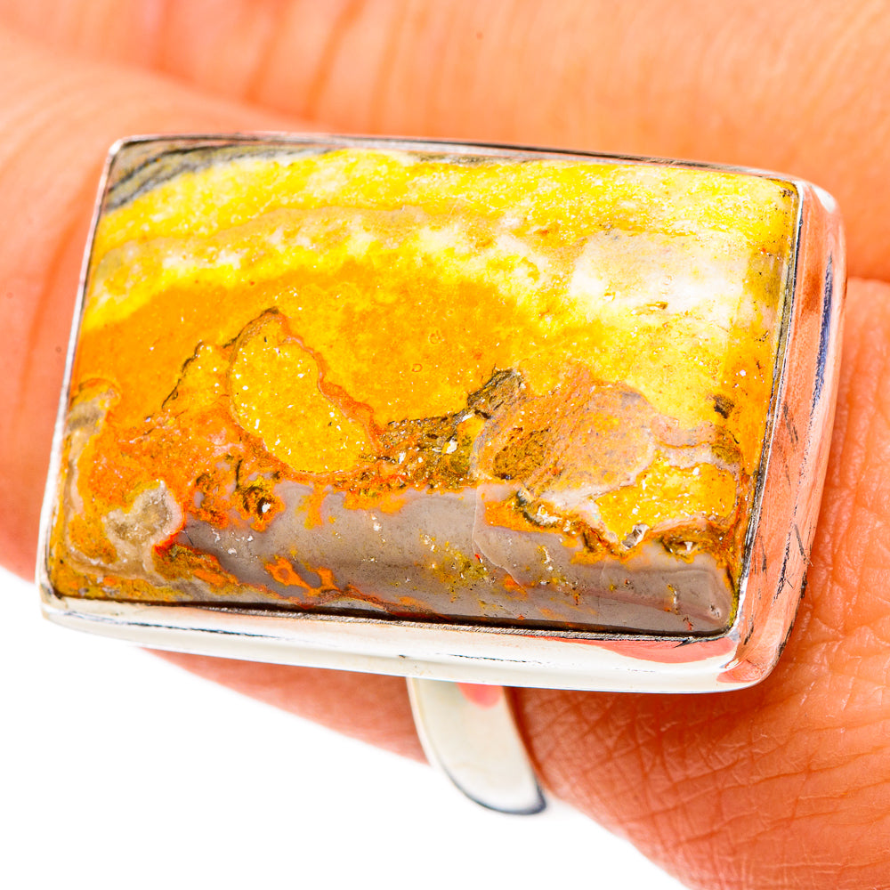 Bumble Bee Jasper Rings handcrafted by Ana Silver Co - RING86682