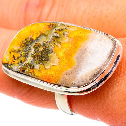 Bumble Bee Jasper Rings handcrafted by Ana Silver Co - RING86684